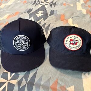 Coors Banquet Patch Hats - Navy